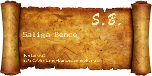 Saliga Bence névjegykártya